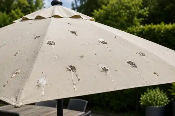sonnenschirm-vogelkot-verschmutzung